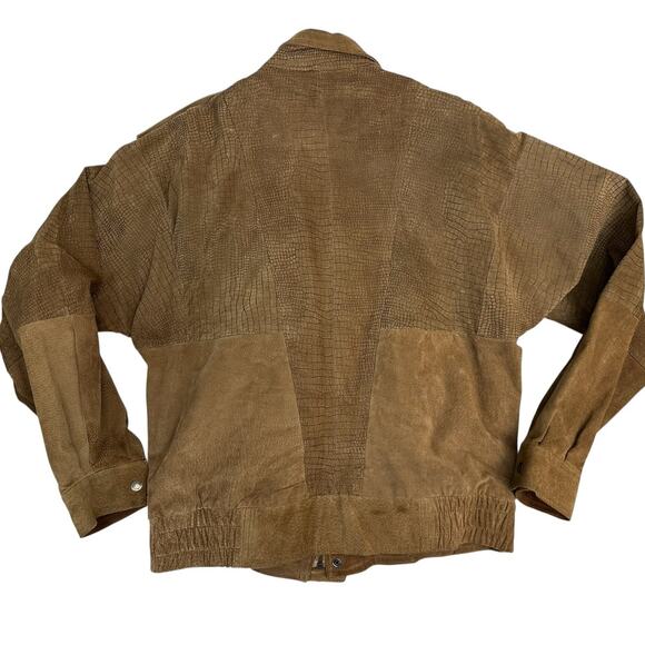 Vintage 80s Suede Leather Jacket - Picture 4 of 13